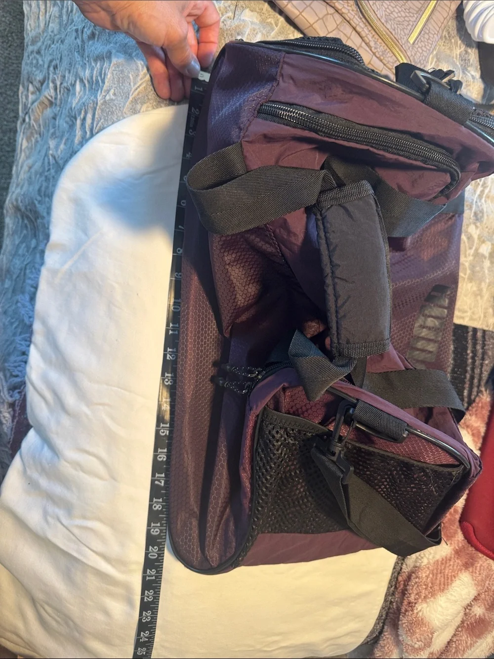 Puma Men's Plum Duffel Bag with Black Straps